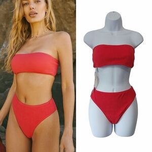 Seafolly Tube Top & High Rise Bottom Bikini Set